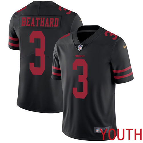 San Francisco 49ers Limited Black Youth C. J. Beathard Alternate NFL Jersey #3 Vapor Untouchable